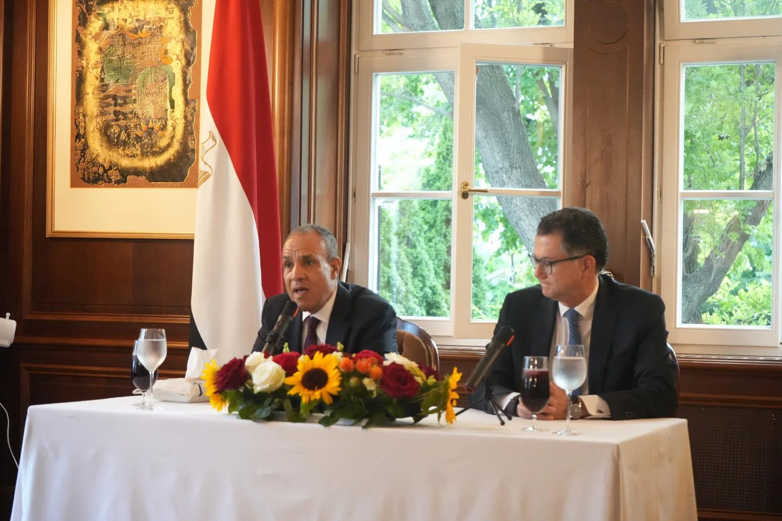 وزير الخارجية يلتقي الجالية المصرية في فيينا