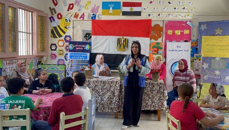 حملة توعية صيفية لطلاب المدارس في الإسكندرية
