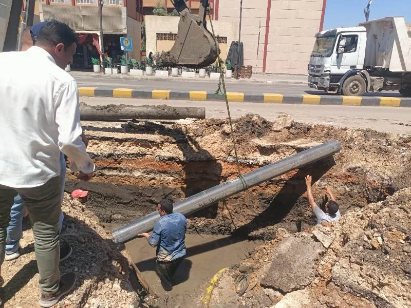 صيانة خط مياه كفر الشيخ: تحسين جودة الخدمة للمواطنين