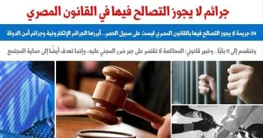 جرائم لا يجوز التصالح فيها في القانون المصري