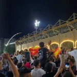 احتفالات الفلسطينيين بفوز إسبانيا في كأس العالم