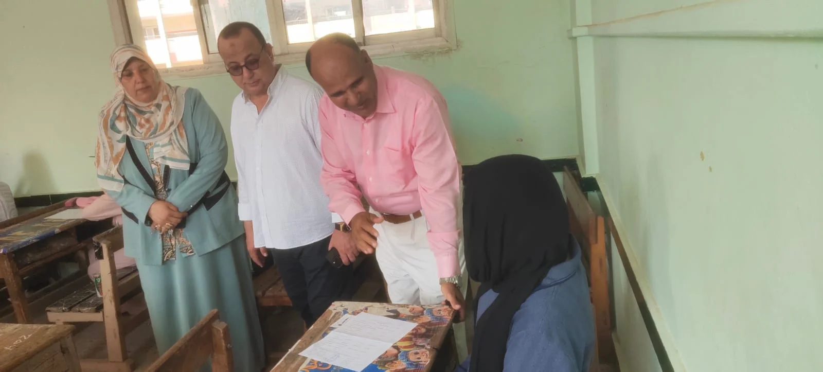متابعة امتحانات الدور الثاني بإدارة شربين التعليمية