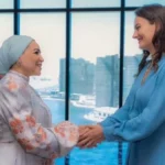 انتصار السيسي تستقبل قرينة رئيس الجبل الأسود بالعلمين