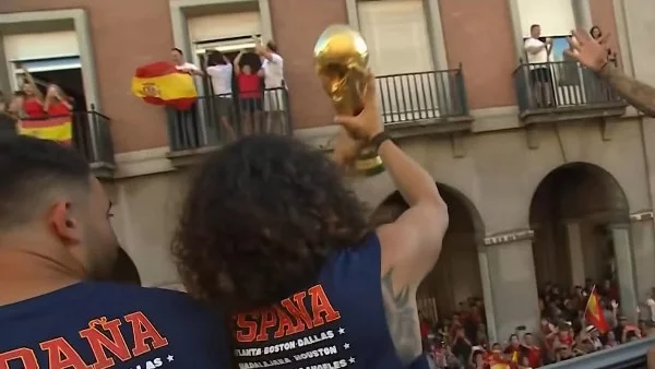 احتفالات مدريد بتتويج إسبانيا بكأس العالم 2026