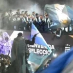 استقبال حاشد لمنتخب الأرجنتين بعد المونديال