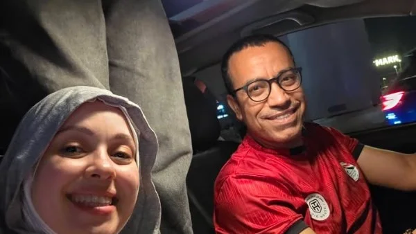 احتفال زوجة سامح حسين بتأهل منتخب مصر للمونديال
