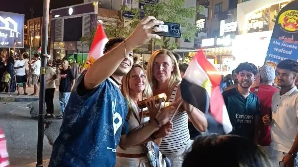 احتفالات الغردقة بتأهل منتخب مصر لكأس العالم
