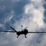 حريق نتيجة هجوم بطائرة مسيرة في بولتافا الأوكرانية