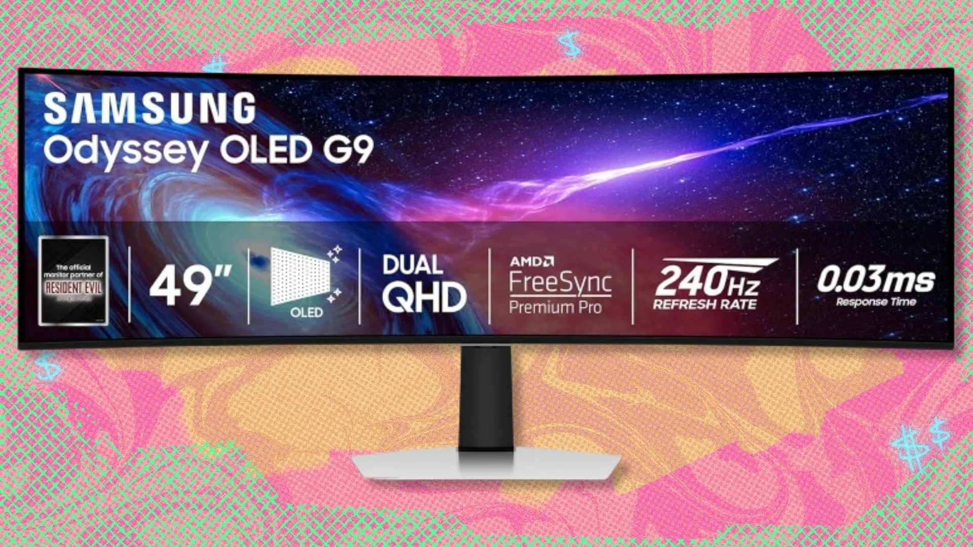 تخفيضات على شاشة سامسونغ Odyssey G9 بحجم 49 إنش