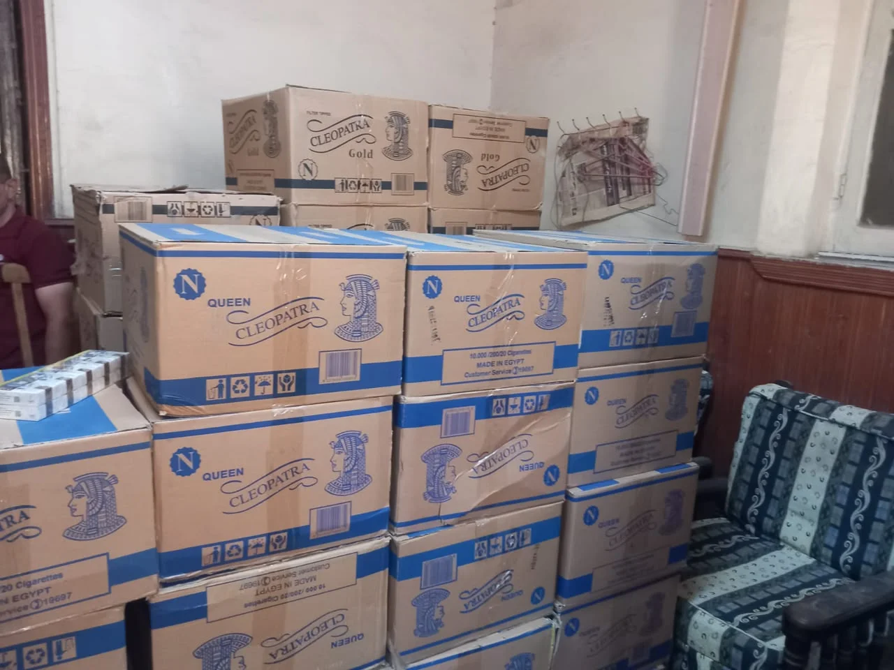 إحباط تهريب 18 ألف علبة سجائر في كفر الزيات