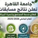 نتائج مسابقة جامعة القاهرة لخدمة المجتمع 2025/2026