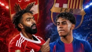 حسين الشحات يتحدى لامين يامال في مباراة الأهلي وبرشلونة