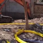 تنفيذ شبكة الغاز الطبيعي في قريتي كوم حلين والغنيمي