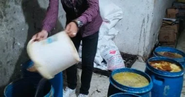ضبط 13 طن أغذية و38 ألف لتر مواد بترولية في الشرقية