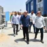 محافظ الفيوم يتابع أعمال توسعات محطة مياه العزب