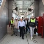 وزير النقل يتفقد المرحلة الثانية من مشروع الأتوبيس الترددي
