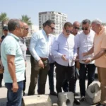 تطوير ساحة انتظار ومرافق في بورسعيد