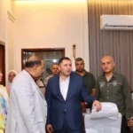 زيارة محافظ دمياط لمركز سيطرة الشبكة الوطنية