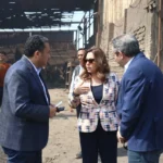 وزيرة التنمية المحلية تفقد منطقة العكرشة الصناعية