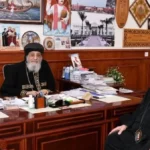 البابا تواضروس يستقبل الأنبا دانيال والأنبا بقطر